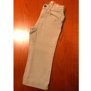 Old Navy Khakis with Fun Floral Trim 97% Cotton